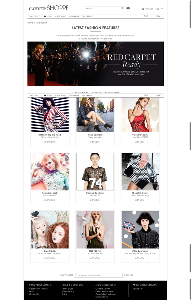 The Style Report    Clozette Shoppe